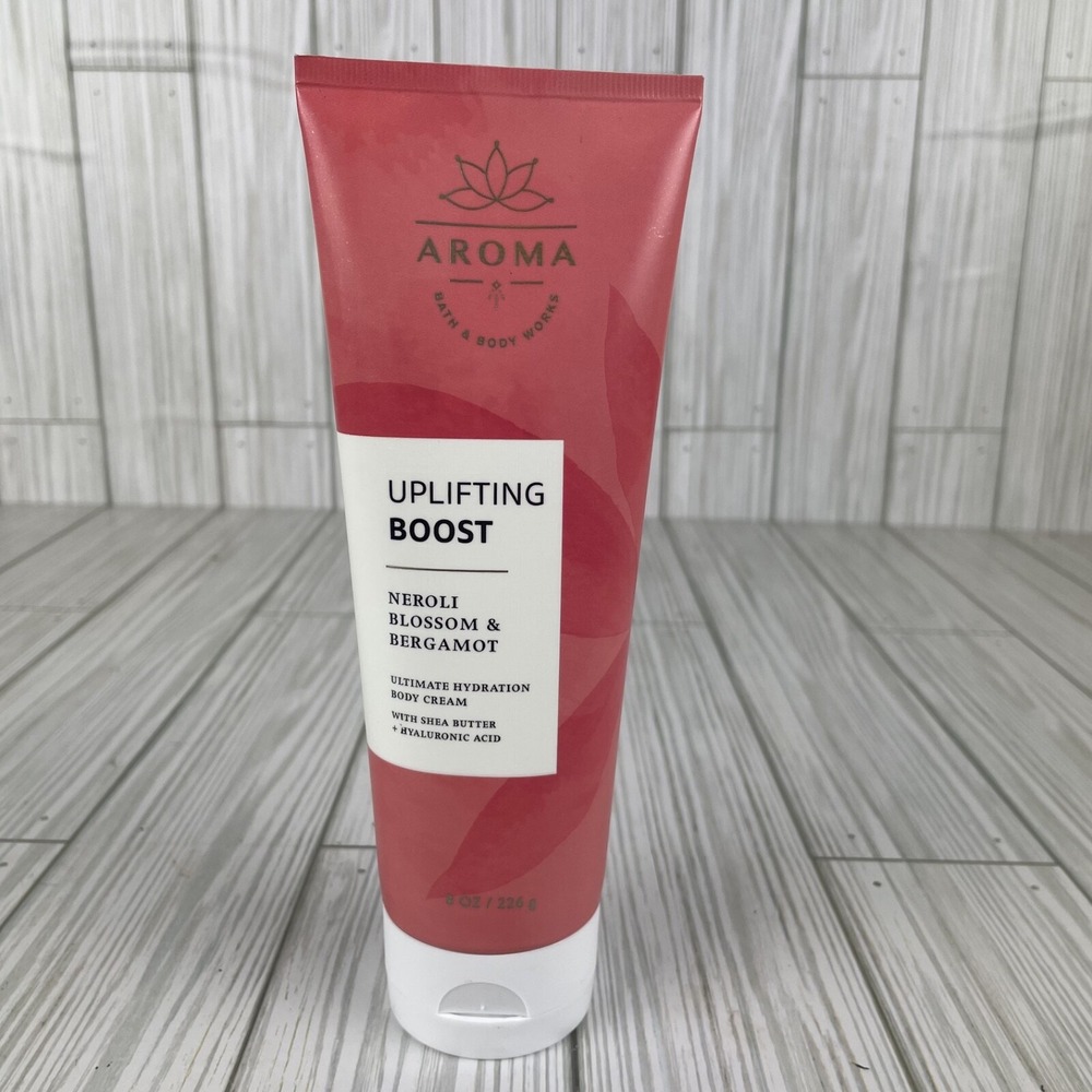 BATH AND BODY WORKS‎ AROMA UPLIFTING BOOST NEROLI BLOSSOM & BERGAMOT CREAM 8 OZ